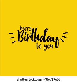 Happy Birthday label