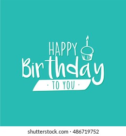 Happy Birthday label