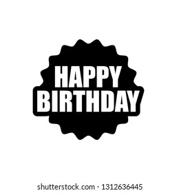 happy birthday label - sign,sticker.