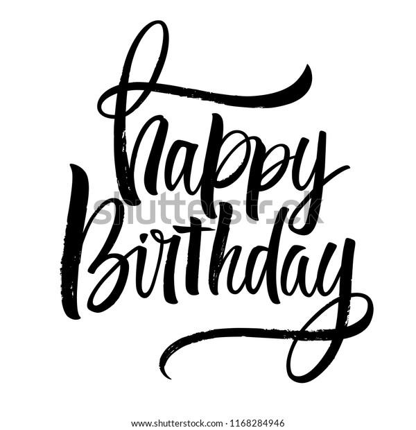 Download Lettering Handwriting Happy Birthday Calligraphy - Free ...