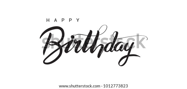 Joyeux Anniversaire En Lettres De Texte Image Vectorielle De Stock Libre De Droits