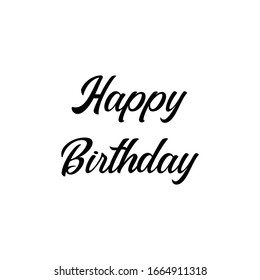 Happy Birthday Lettering Text Vector