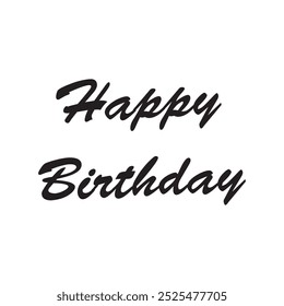 Happy Birthday Lettering vector file