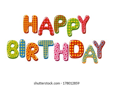 Happy Birthday letters
