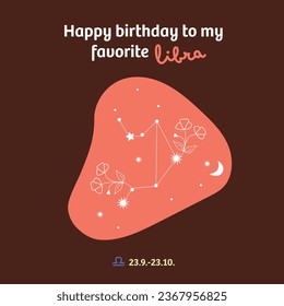 happy birthday libra card horoscope