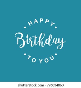 happy birthday logo vector