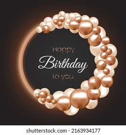 Happy Birthday luxury balloons circle