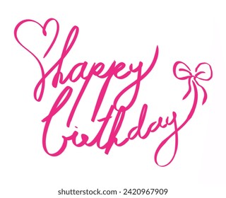 Happy birthday message. Use to decorate a birthday card for someone special