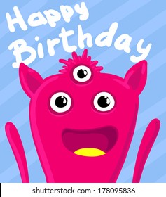 Happy birthday monster