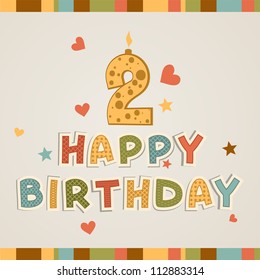 Happy birthday. Number two