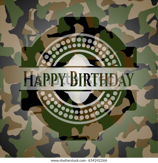 camouflage birthday shirts