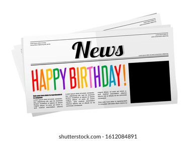 Newspaper Birthday Images Stock Photos Vectors Shutterstock