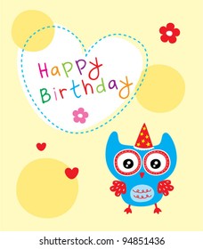 happy birthday owl