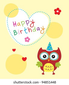 happy birthday owl