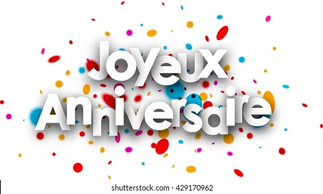 Happy Birthday in French Images, Stock Photos & Vectors | Shutterstock