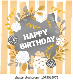 Happy Birthday Party Birthday Background Stock Vector (Royalty Free ...