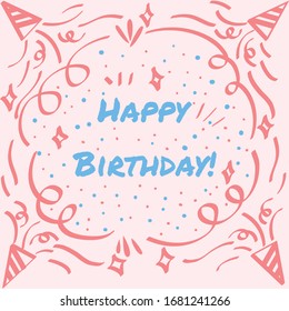 Elemento de fondo feliz cumpleaños