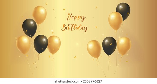 Happy birthday party celebration card banner