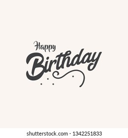 Happy Birthday For Happy Party and Celebrations Vector Template
