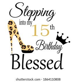 Happy birthday party greeting card vector illustration