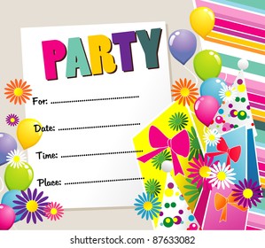 happy birthday party invitation