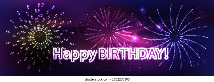 Happy Birthday party vector background
