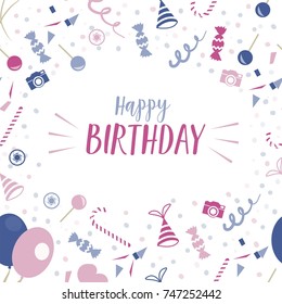 Happy birthday pattern