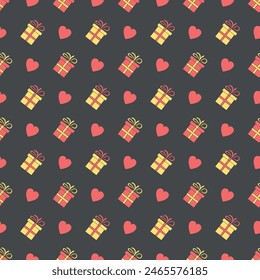 Happy birthday pattern. Seamless birthday background