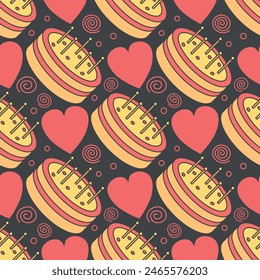 Happy birthday pattern. Seamless birthday background