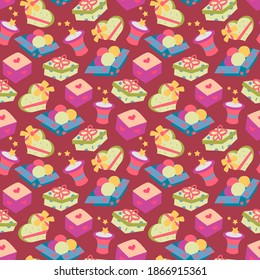 Happy Birthday pattern in vector