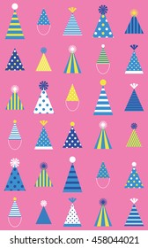 Happy birthday pattern vector illustration.