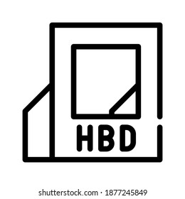 happy birthday photo frame line icon vector. happy birthday photo frame sign. isolated contour symbol black illustration