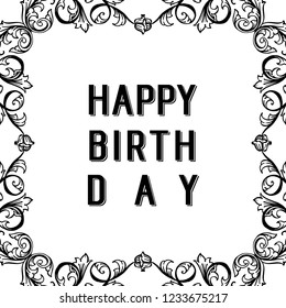 Happy Birthday with Place for Your Text Vector Art
