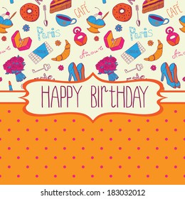 Happy birthday postcard