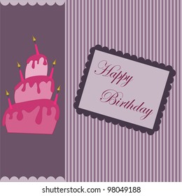Happy Birthday postcard