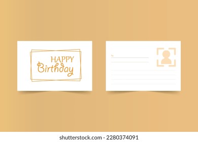 Herzlichen Glückwunsch zum Geburtstag Postkartendesign-Vorlage