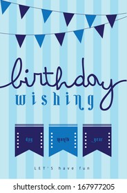 Happy Birthday Poster Template Vector/illustration/ Layout Design/ Background/ Greeting Card