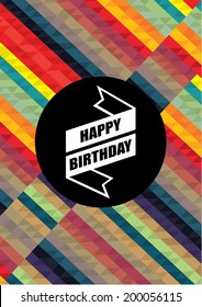 happy birthday poster template vector/illustration / layout design/ background/ greeting card