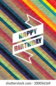 happy birthday poster template vector/illustration / layout design/ background/ greeting card