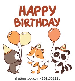 Happy birthday poster vector design