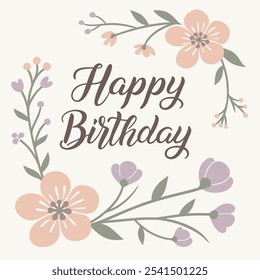 Happy birthday poster vector design