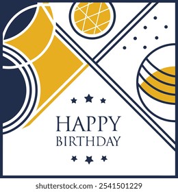 Diseño de Vector de póster de feliz cumpleaños
