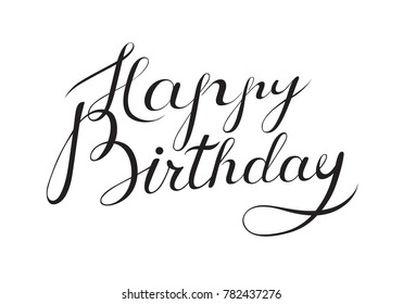 Happy Birthday Premium Handmade Vector Lettering Stock Vector (Royalty ...