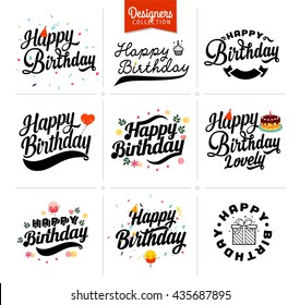 Happy birthday
Premium typography elements for birthday party, anniversary.
