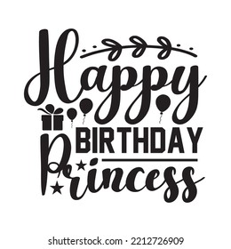 Happy Birthday Princess svg design