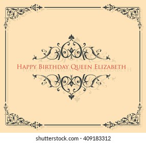 Happy Birthday Queen Elizabeth svg