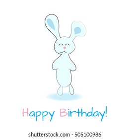 Happy Birthday Rabbit, postcard