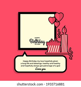 happy birthday ready to print typographic elegant birthday card Congratulations