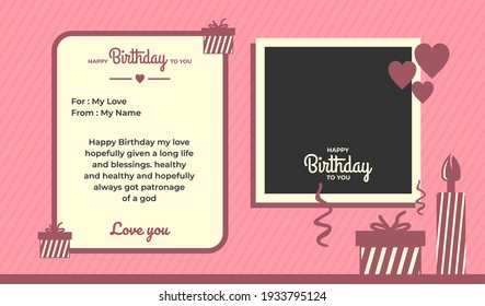 happy birthday ready to print typographic elegant birthday card Congratulations