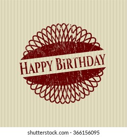Textura de goma feliz cumpleaños